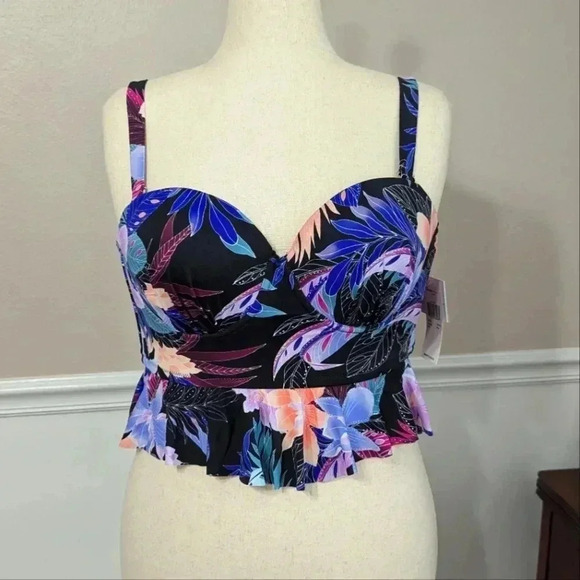 Raisins Other - 3/$30 NWT Raisins Swim Peplum Top
